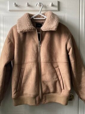 UO aviator vegan suede jacket